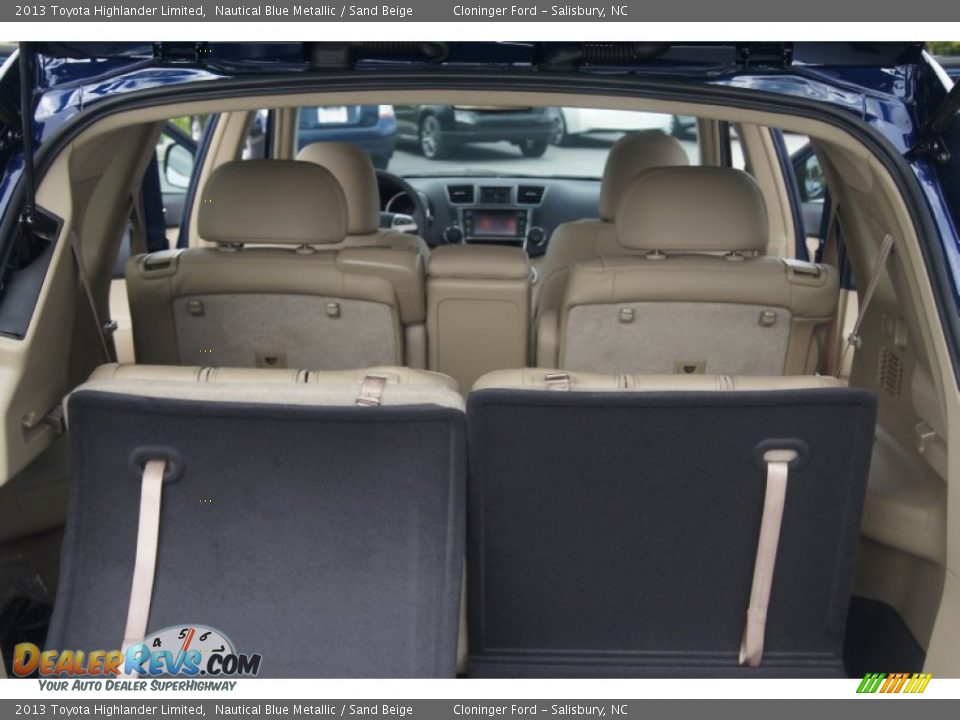 2013 Toyota Highlander Limited Nautical Blue Metallic / Sand Beige Photo #12