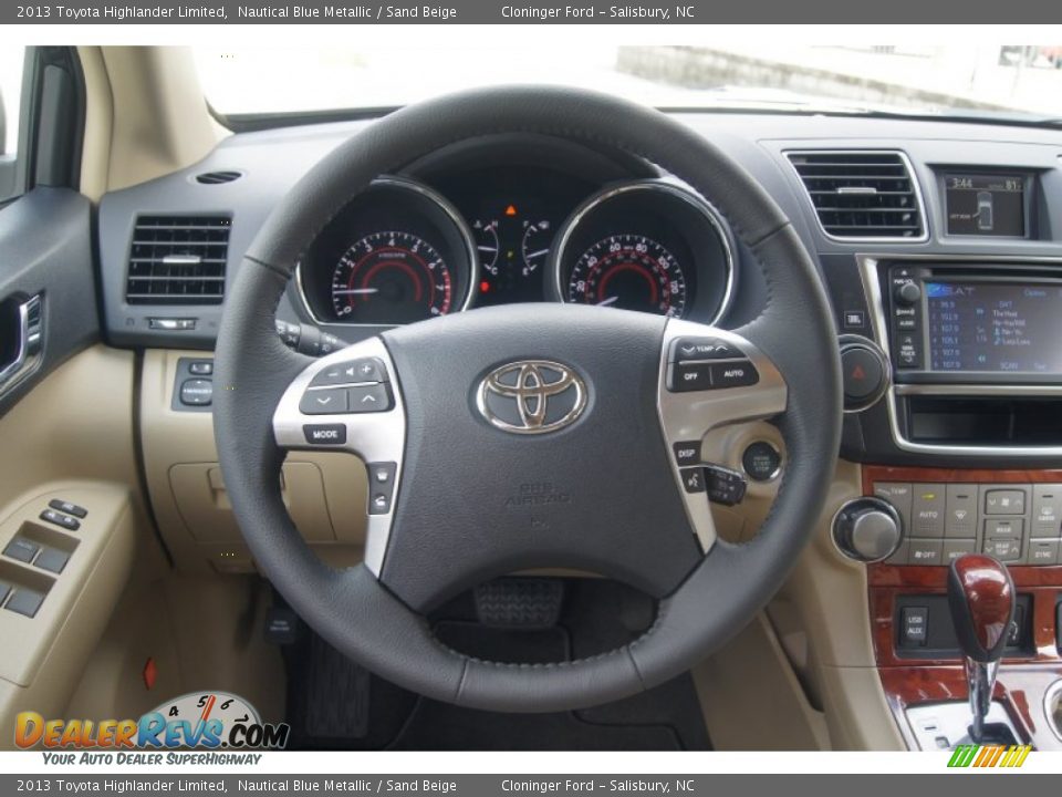 2013 Toyota Highlander Limited Steering Wheel Photo #27