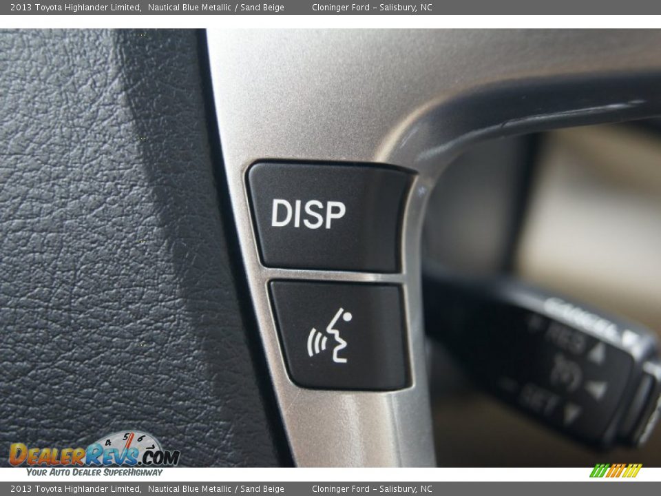 2013 Toyota Highlander Limited Nautical Blue Metallic / Sand Beige Photo #33