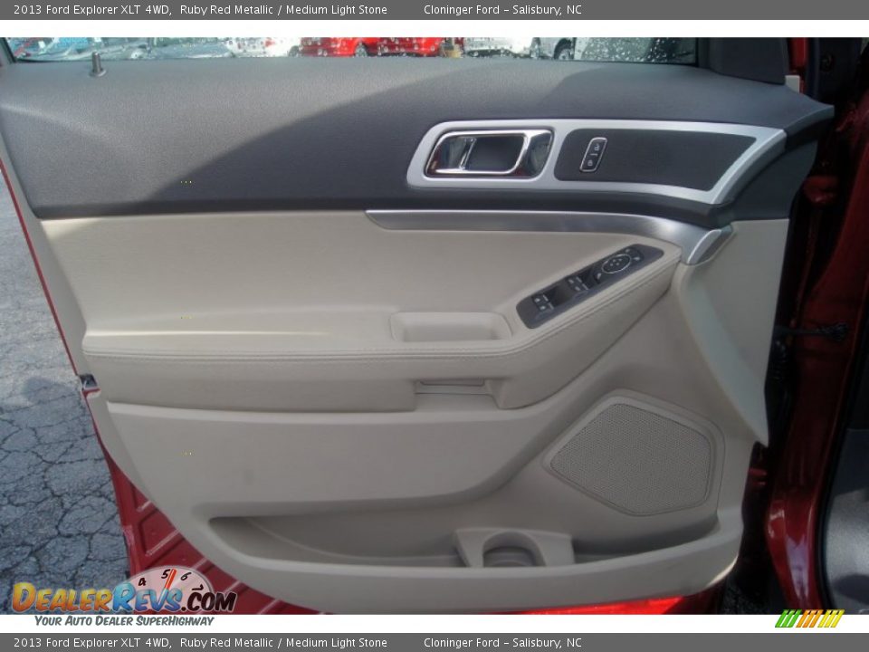 2013 Ford Explorer XLT 4WD Ruby Red Metallic / Medium Light Stone Photo #8