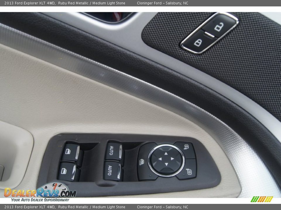 2013 Ford Explorer XLT 4WD Ruby Red Metallic / Medium Light Stone Photo #9