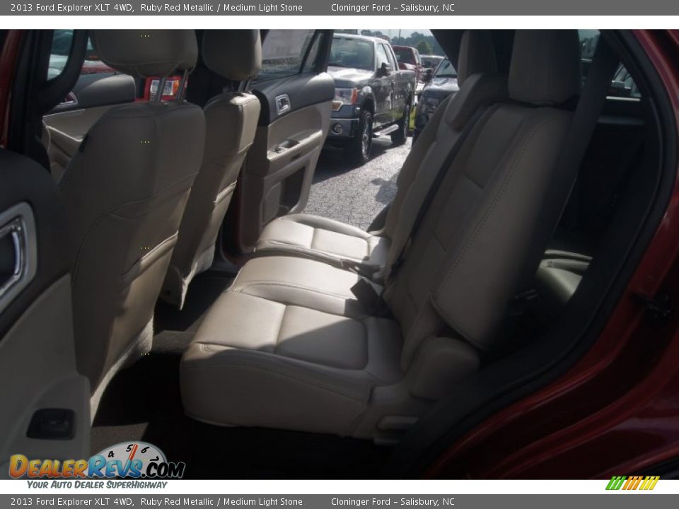 2013 Ford Explorer XLT 4WD Ruby Red Metallic / Medium Light Stone Photo #11