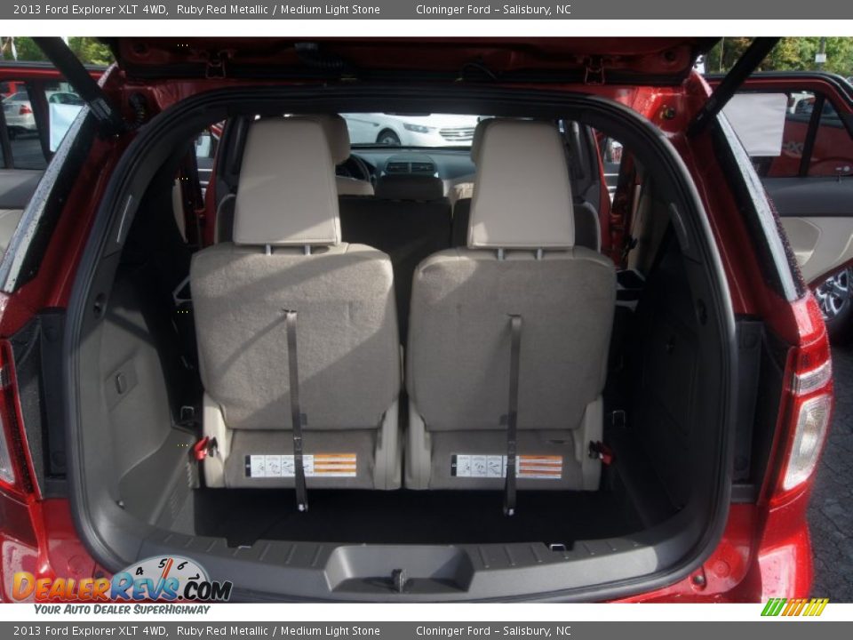 2013 Ford Explorer XLT 4WD Ruby Red Metallic / Medium Light Stone Photo #12