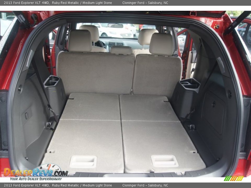 2013 Ford Explorer XLT 4WD Ruby Red Metallic / Medium Light Stone Photo #13