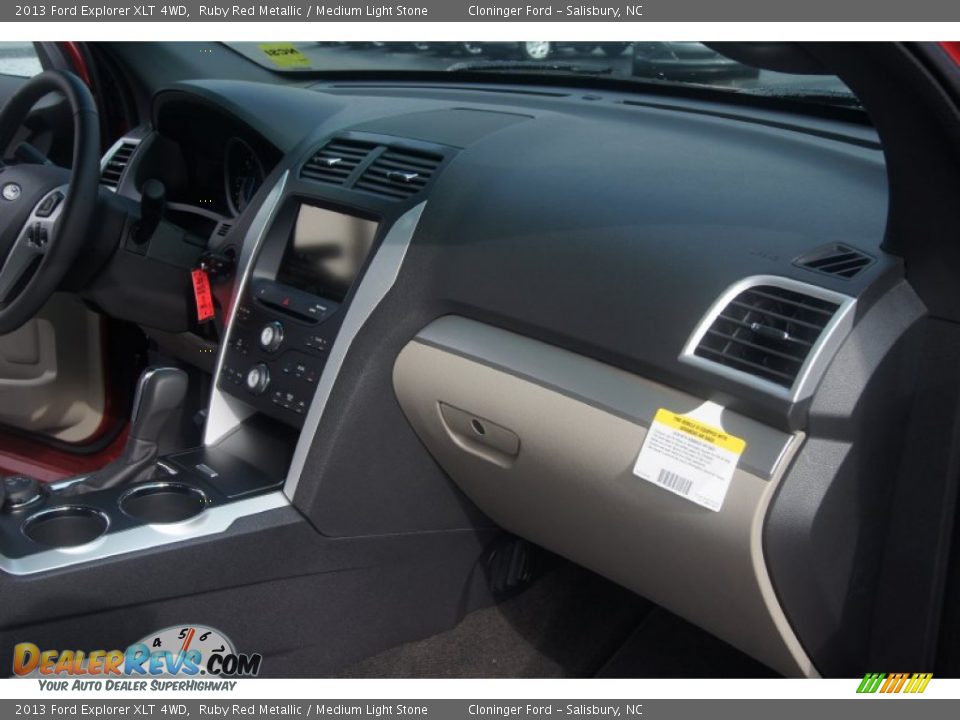 2013 Ford Explorer XLT 4WD Ruby Red Metallic / Medium Light Stone Photo #18