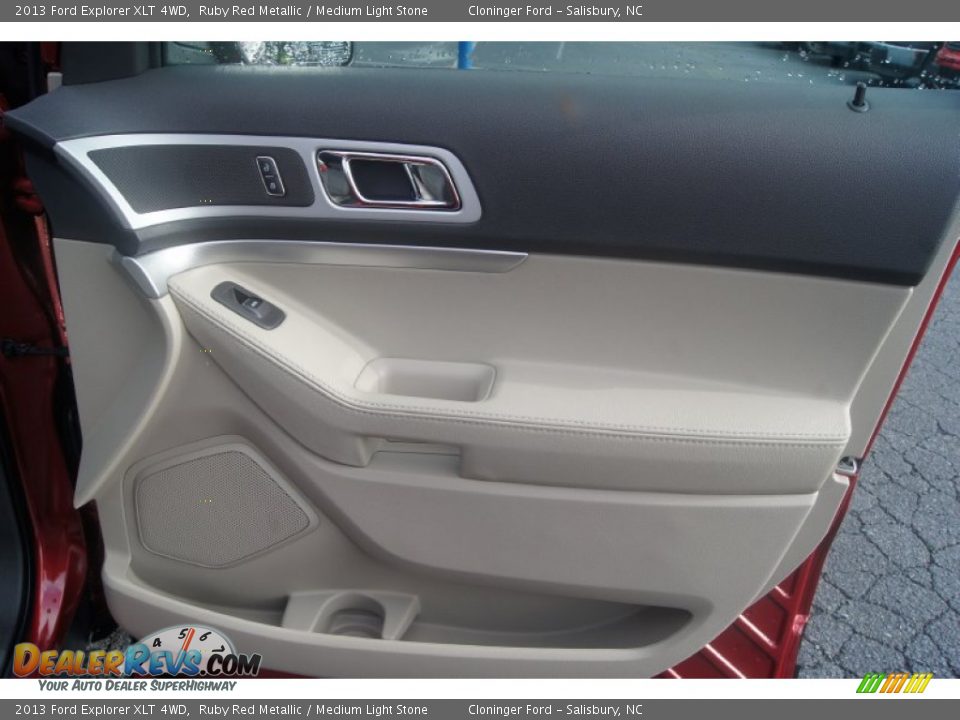 2013 Ford Explorer XLT 4WD Ruby Red Metallic / Medium Light Stone Photo #19