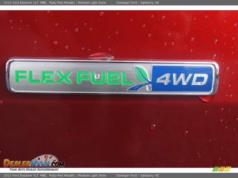 2013 Ford Explorer XLT 4WD Ruby Red Metallic / Medium Light Stone Photo #21