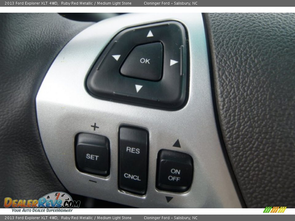 2013 Ford Explorer XLT 4WD Ruby Red Metallic / Medium Light Stone Photo #26
