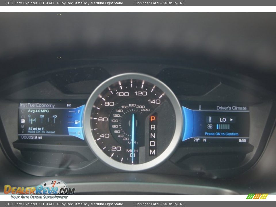 2013 Ford Explorer XLT 4WD Ruby Red Metallic / Medium Light Stone Photo #28
