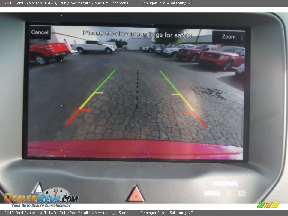 2013 Ford Explorer XLT 4WD Ruby Red Metallic / Medium Light Stone Photo #30
