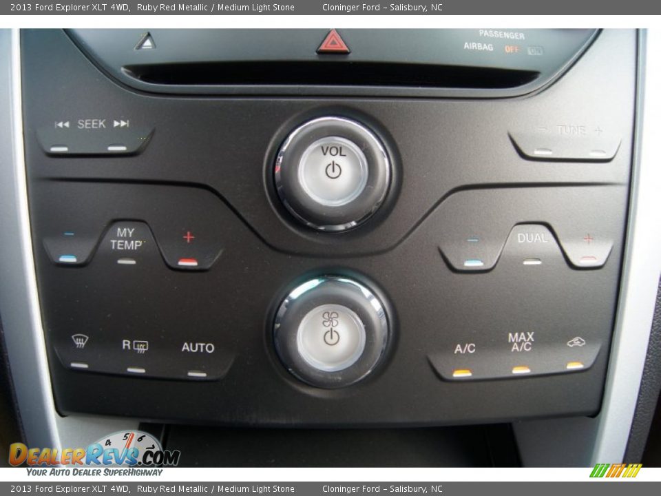 2013 Ford Explorer XLT 4WD Ruby Red Metallic / Medium Light Stone Photo #31