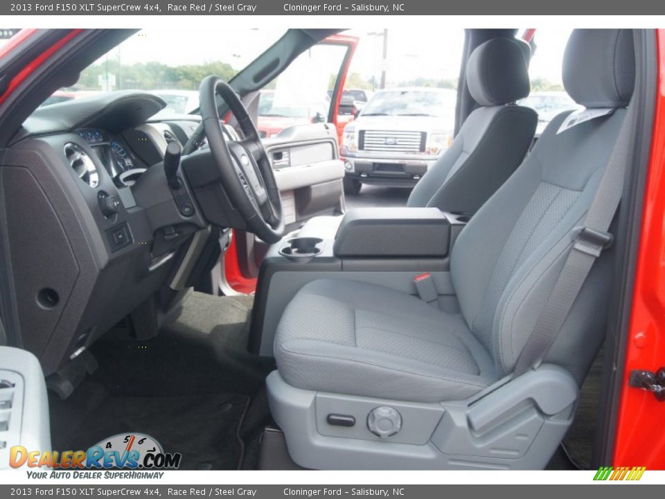 2013 Ford F150 XLT SuperCrew 4x4 Race Red / Steel Gray Photo #10
