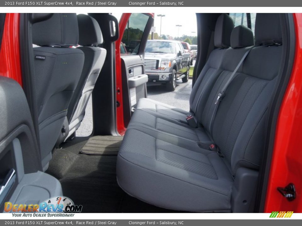 2013 Ford F150 XLT SuperCrew 4x4 Race Red / Steel Gray Photo #11