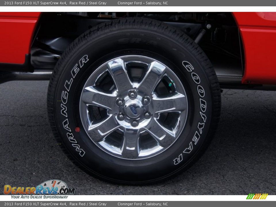2013 Ford F150 XLT SuperCrew 4x4 Race Red / Steel Gray Photo #18