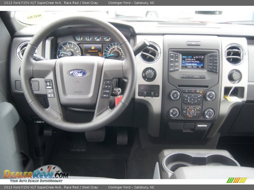2013 Ford F150 XLT SuperCrew 4x4 Race Red / Steel Gray Photo #24