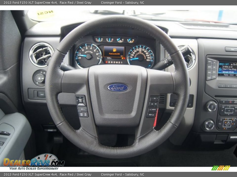 2013 Ford F150 XLT SuperCrew 4x4 Race Red / Steel Gray Photo #25