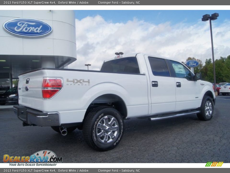 2013 Ford F150 XLT SuperCrew 4x4 Oxford White / Adobe Photo #3