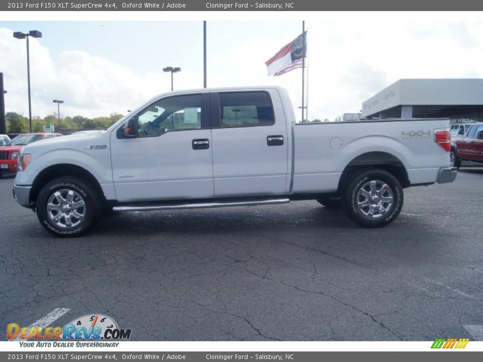 2013 Ford F150 XLT SuperCrew 4x4 Oxford White / Adobe Photo #5