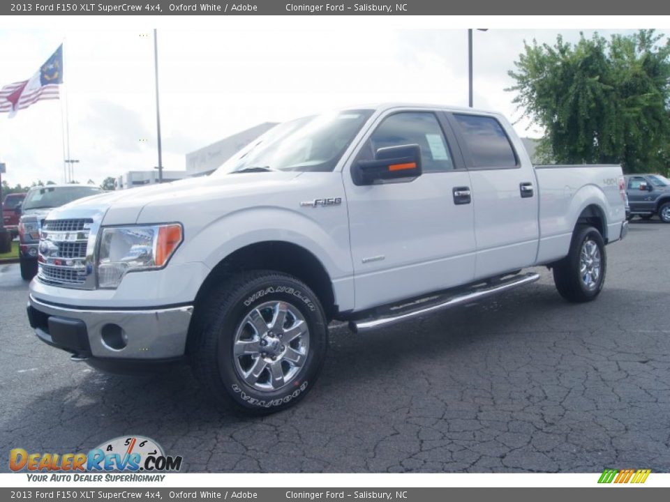 2013 Ford F150 XLT SuperCrew 4x4 Oxford White / Adobe Photo #6