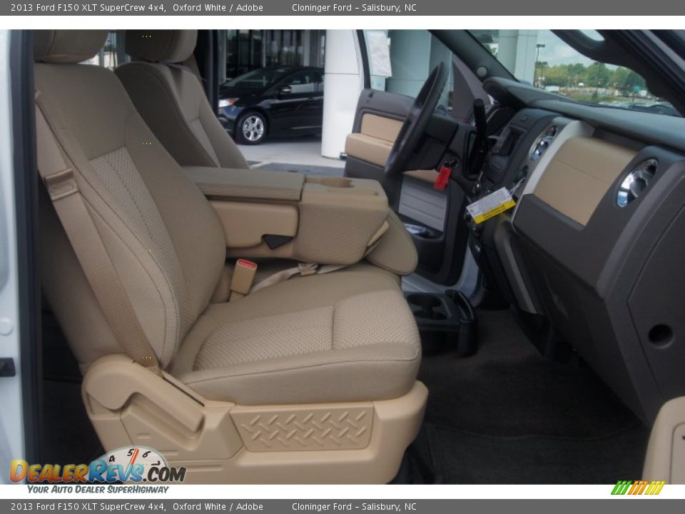 2013 Ford F150 XLT SuperCrew 4x4 Oxford White / Adobe Photo #13