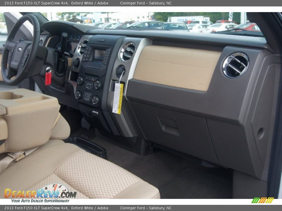 2013 Ford F150 XLT SuperCrew 4x4 Oxford White / Adobe Photo #14