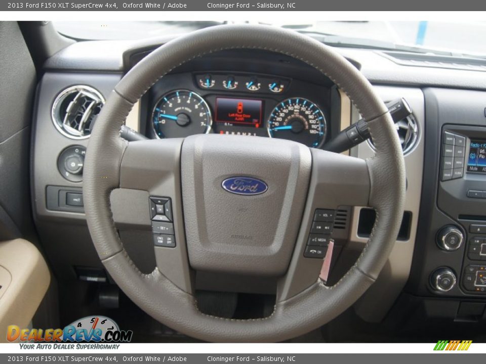 2013 Ford F150 XLT SuperCrew 4x4 Oxford White / Adobe Photo #25