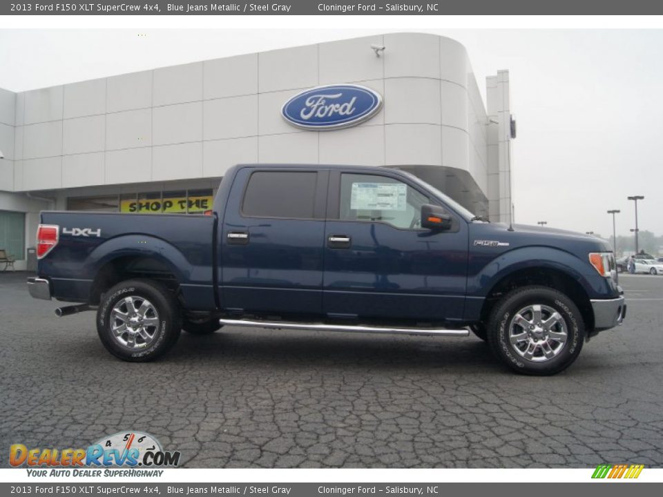 Blue Jeans Metallic 2013 Ford F150 XLT SuperCrew 4x4 Photo #2