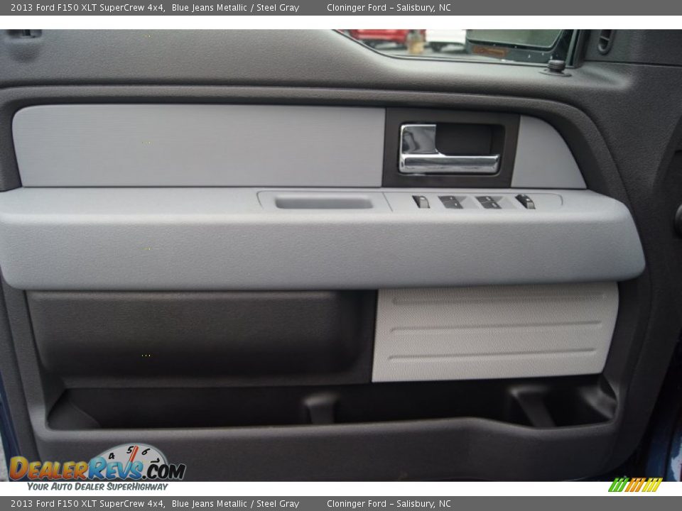 2013 Ford F150 XLT SuperCrew 4x4 Blue Jeans Metallic / Steel Gray Photo #8