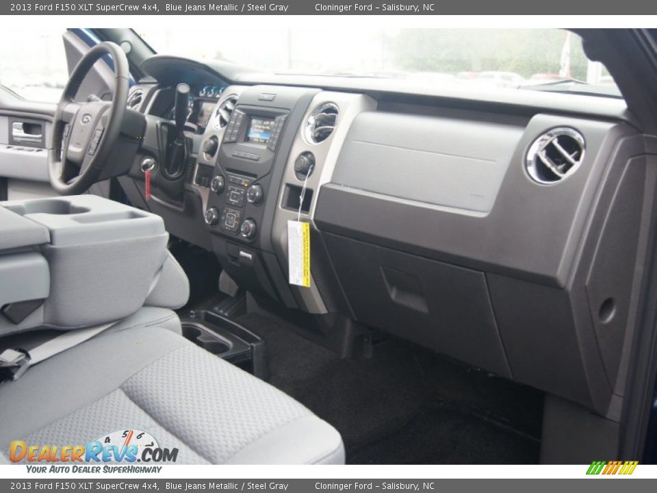 2013 Ford F150 XLT SuperCrew 4x4 Blue Jeans Metallic / Steel Gray Photo #14