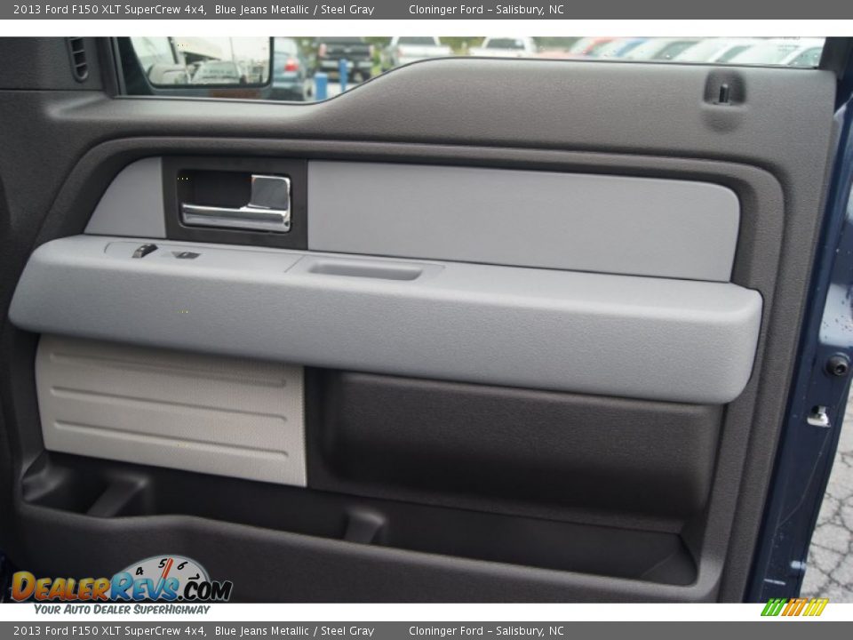 2013 Ford F150 XLT SuperCrew 4x4 Blue Jeans Metallic / Steel Gray Photo #15
