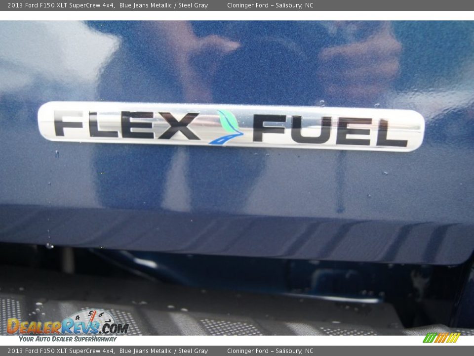 2013 Ford F150 XLT SuperCrew 4x4 Blue Jeans Metallic / Steel Gray Photo #19
