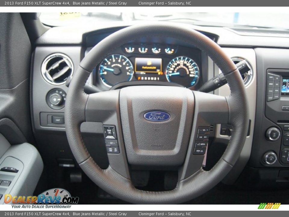 2013 Ford F150 XLT SuperCrew 4x4 Steering Wheel Photo #26