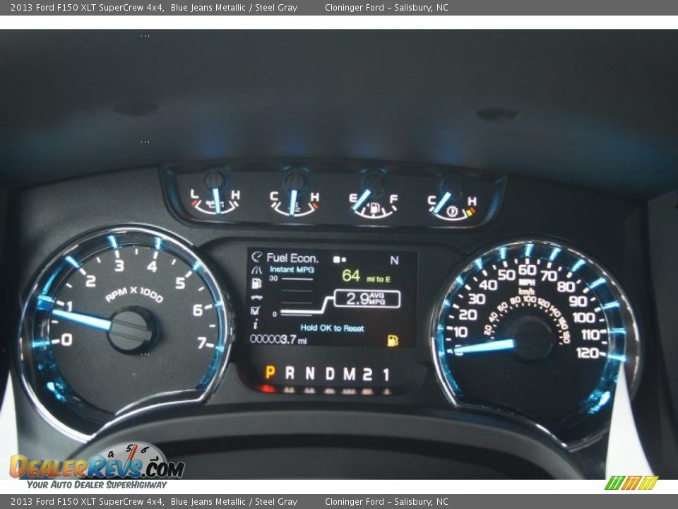 2013 Ford F150 XLT SuperCrew 4x4 Gauges Photo #30