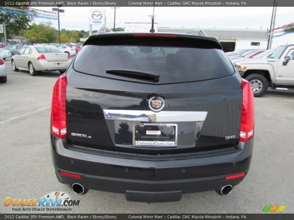 2012 Cadillac SRX Premium AWD Black Raven / Ebony/Ebony Photo #7