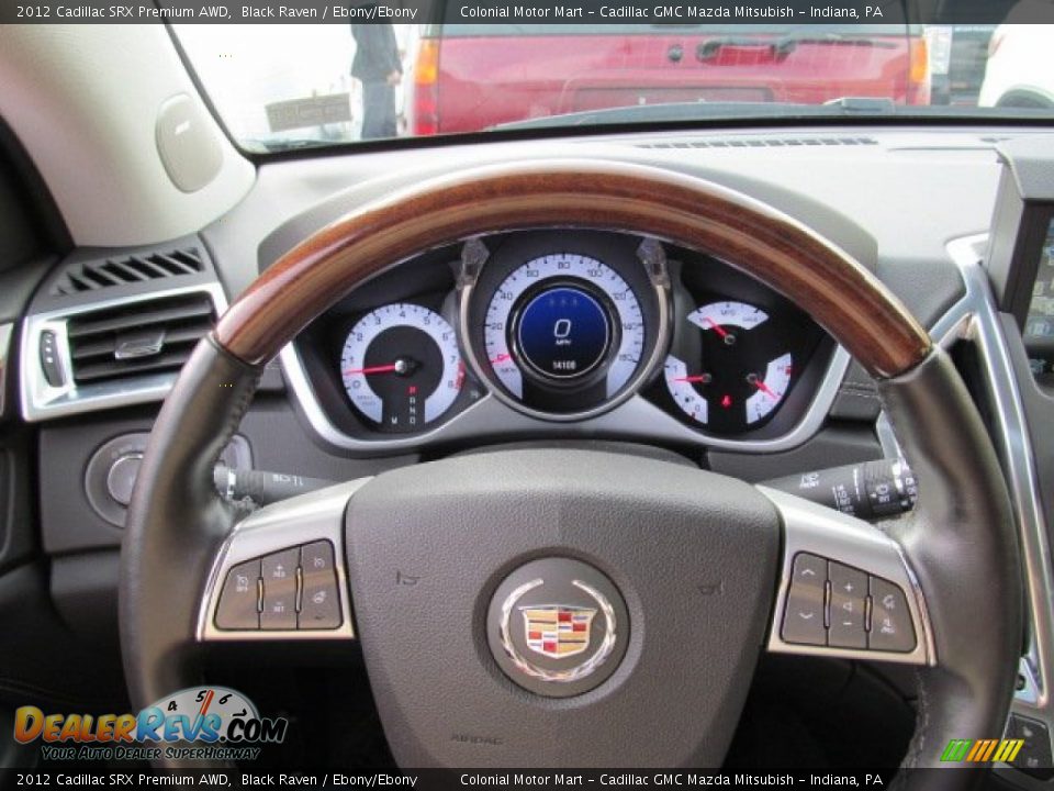 2012 Cadillac SRX Premium AWD Black Raven / Ebony/Ebony Photo #17