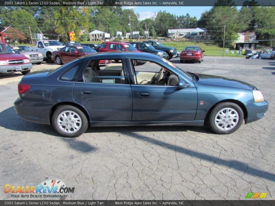 2003 Saturn L Series L200 Sedan Medium Blue / Light Tan Photo #3