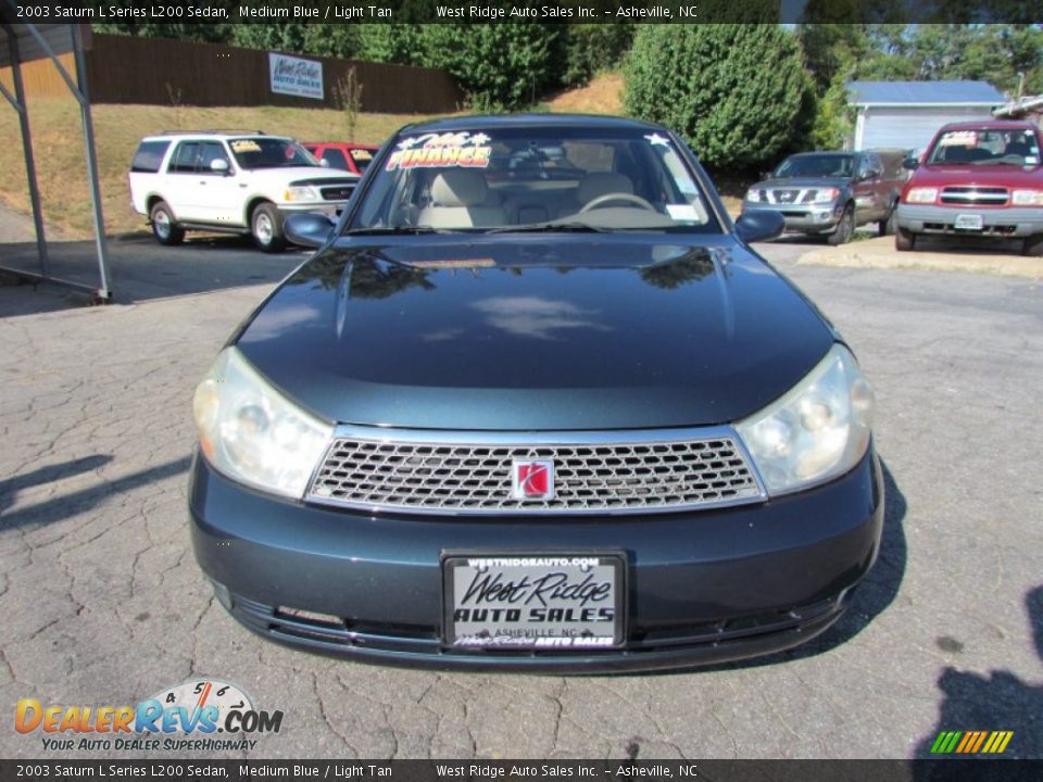 2003 Saturn L Series L200 Sedan Medium Blue / Light Tan Photo #12