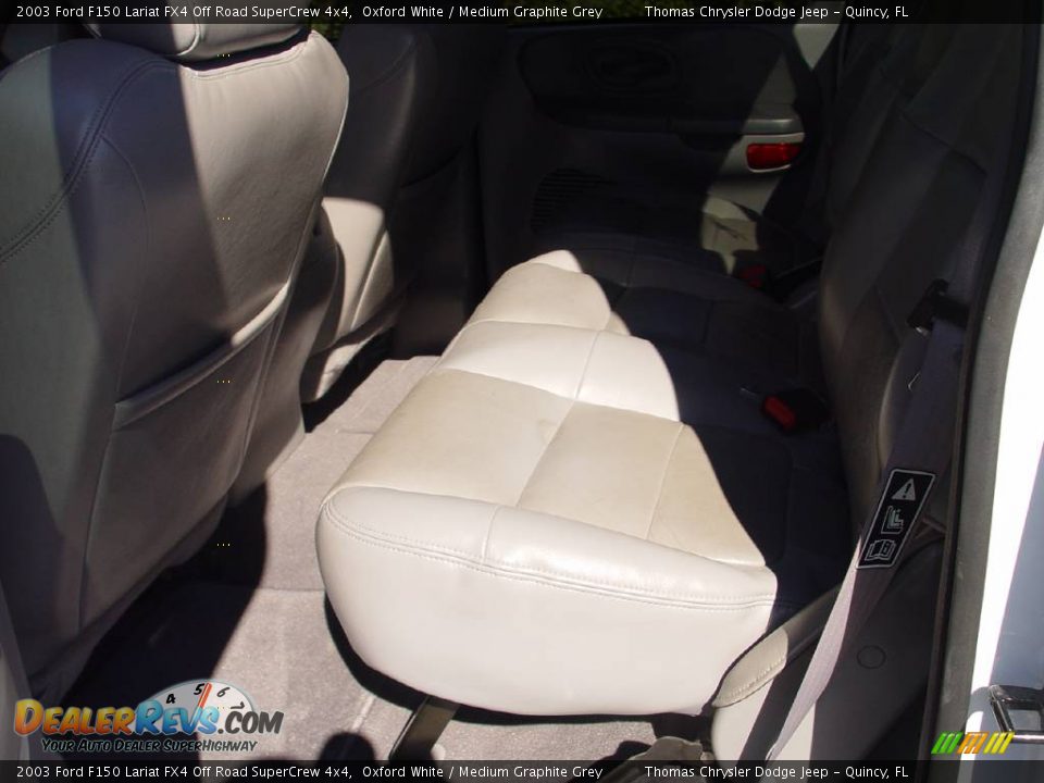 2003 Ford F150 Lariat FX4 Off Road SuperCrew 4x4 Oxford White / Medium Graphite Grey Photo #11
