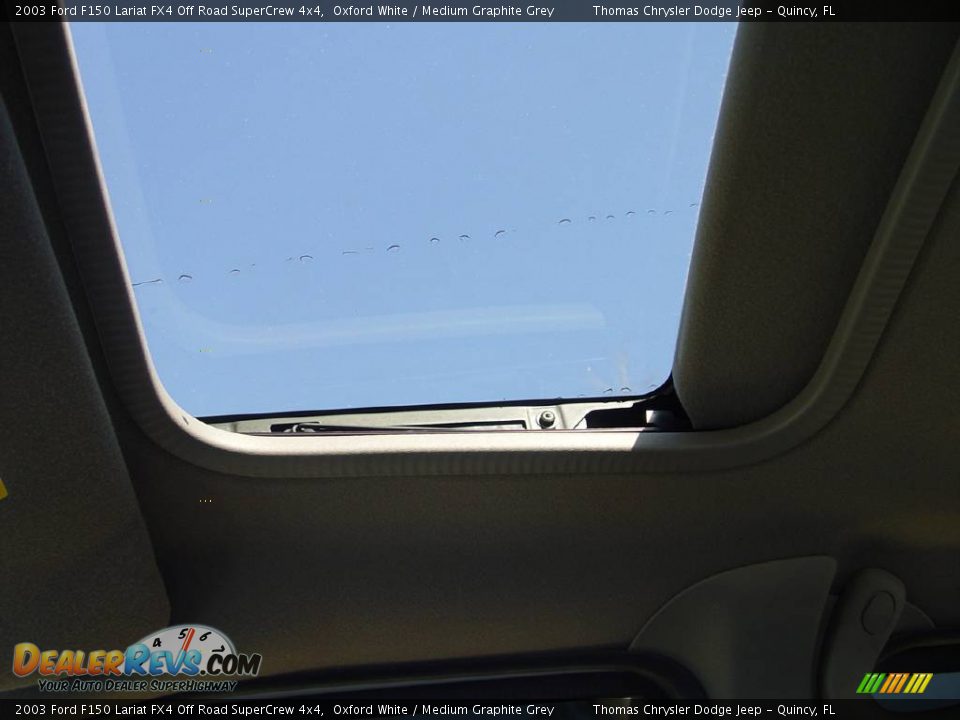 2003 Ford F150 Lariat FX4 Off Road SuperCrew 4x4 Oxford White / Medium Graphite Grey Photo #12
