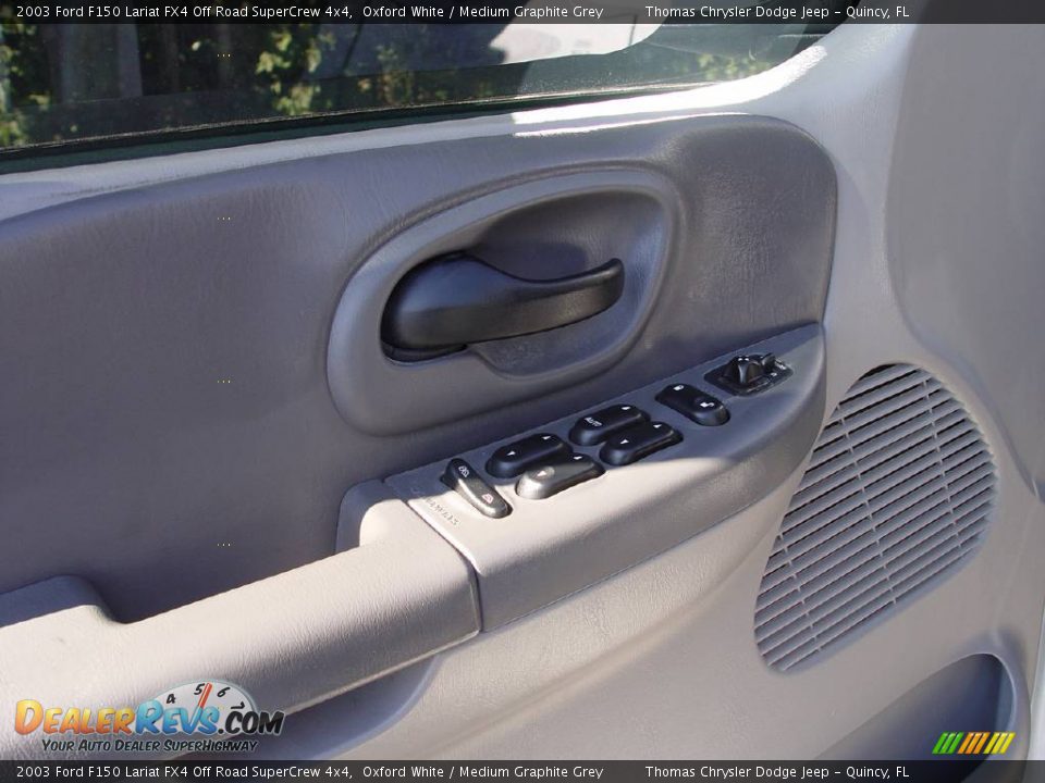 2003 Ford F150 Lariat FX4 Off Road SuperCrew 4x4 Oxford White / Medium Graphite Grey Photo #13