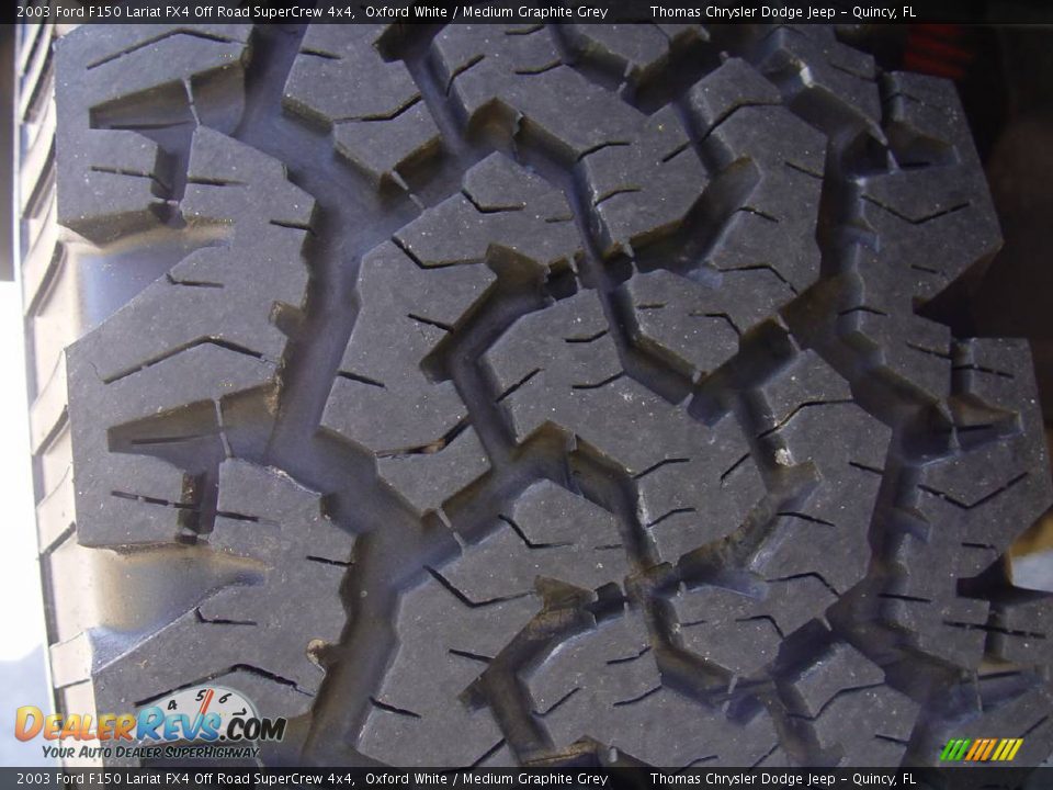 2003 Ford F150 Lariat FX4 Off Road SuperCrew 4x4 Oxford White / Medium Graphite Grey Photo #18