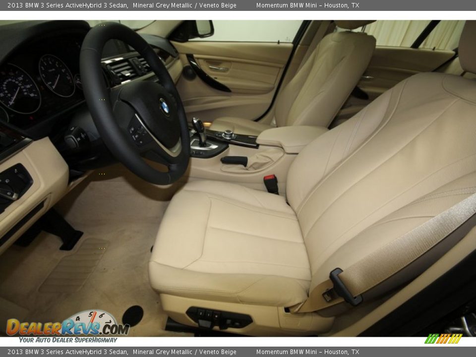 2013 BMW 3 Series ActiveHybrid 3 Sedan Mineral Grey Metallic / Veneto Beige Photo #3