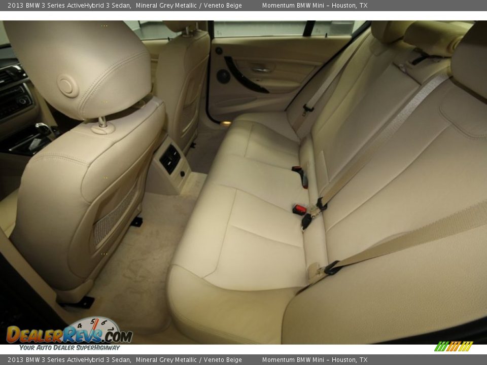 Rear Seat of 2013 BMW 3 Series ActiveHybrid 3 Sedan Photo #12