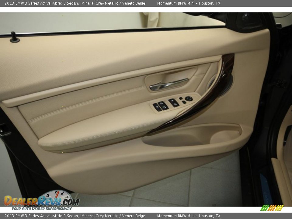 2013 BMW 3 Series ActiveHybrid 3 Sedan Mineral Grey Metallic / Veneto Beige Photo #13