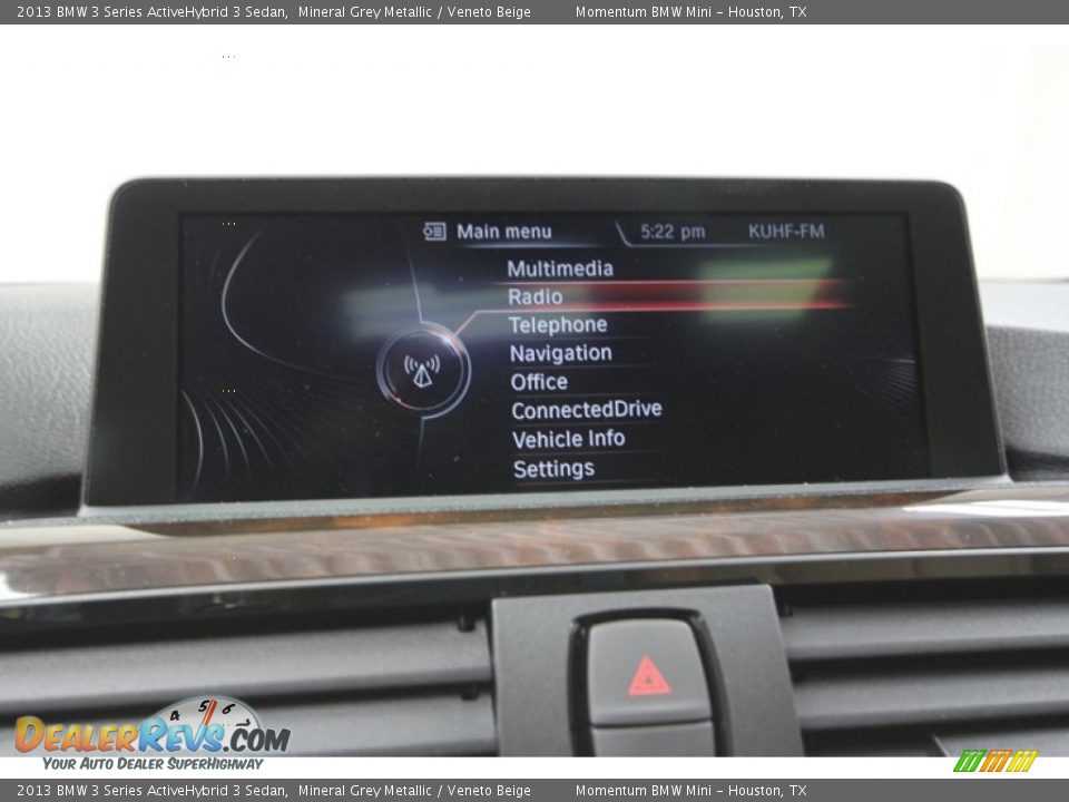 2013 BMW 3 Series ActiveHybrid 3 Sedan Mineral Grey Metallic / Veneto Beige Photo #17