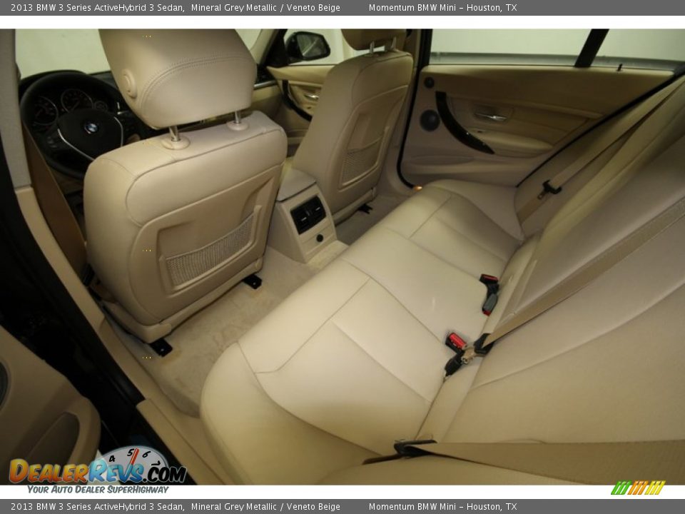 Rear Seat of 2013 BMW 3 Series ActiveHybrid 3 Sedan Photo #25