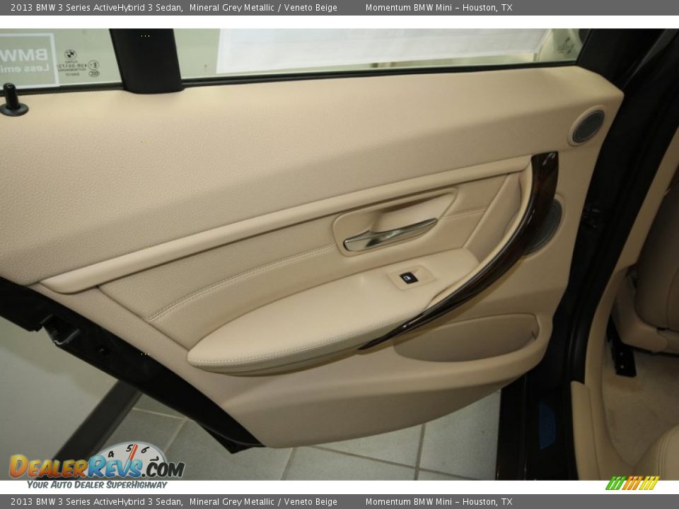 2013 BMW 3 Series ActiveHybrid 3 Sedan Mineral Grey Metallic / Veneto Beige Photo #26