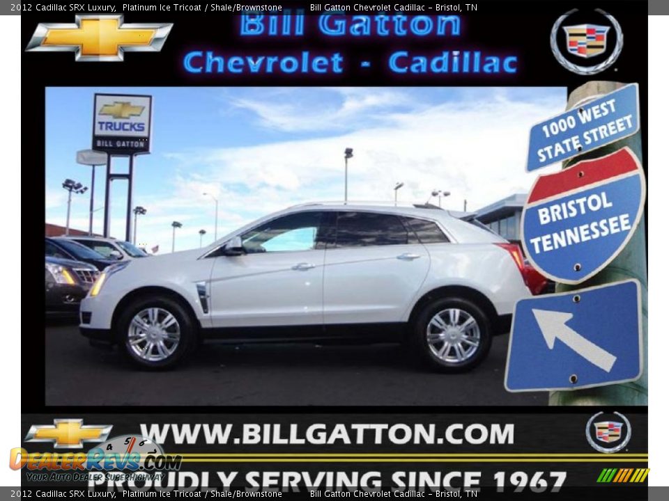2012 Cadillac SRX Luxury Platinum Ice Tricoat / Shale/Brownstone Photo #1