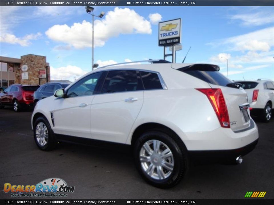 2012 Cadillac SRX Luxury Platinum Ice Tricoat / Shale/Brownstone Photo #3