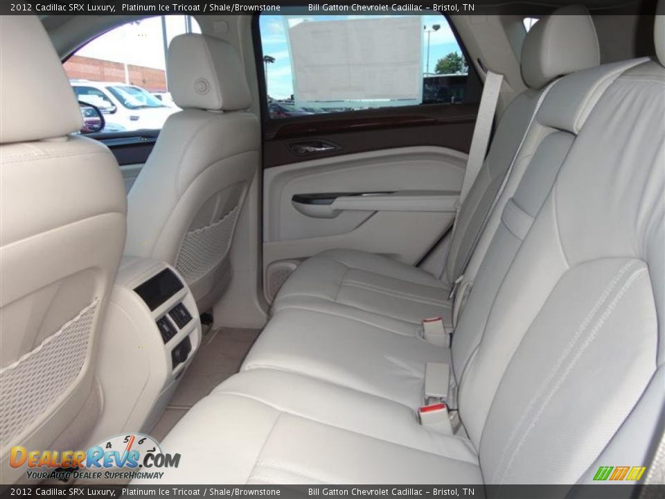 2012 Cadillac SRX Luxury Platinum Ice Tricoat / Shale/Brownstone Photo #4